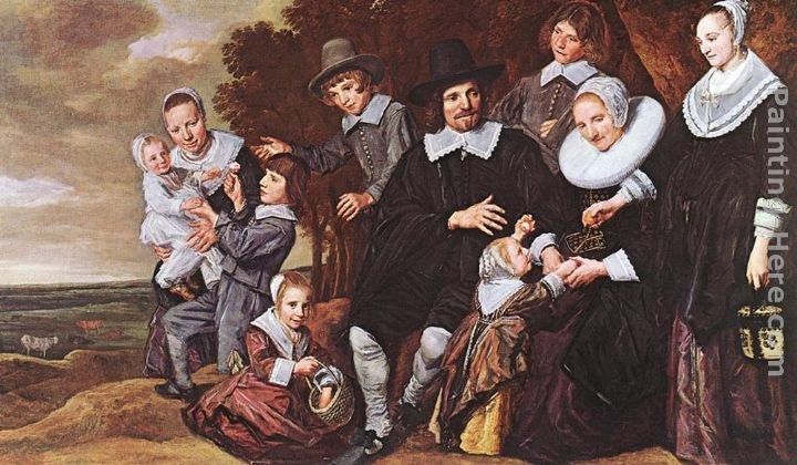 Frans Hals Family Group in a Landscape